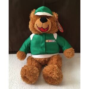 NWT NASCAR Plush Bear Sugarloaf Sugar Loaf Green Jacket Cap 2005 Stuffed Animal